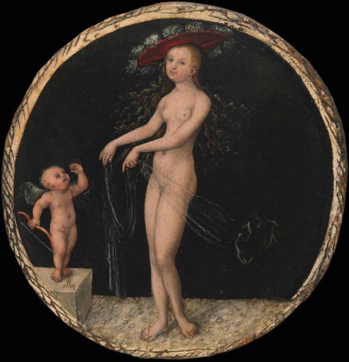 Lucas Cranach st., Venuše a Kupid, 1527